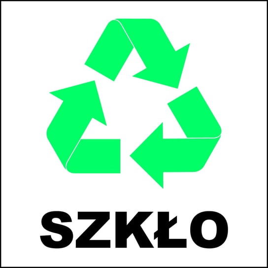 Naklejka Kosz Znak Segregacja Odpadów Szkło 25X25 Libres So-12 5902082235927 LIBRES