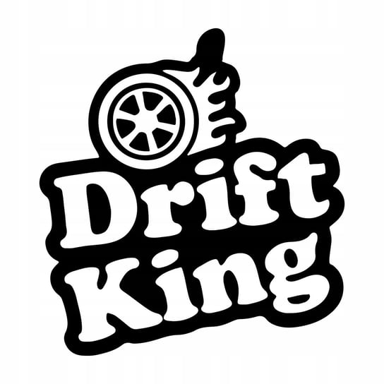 Naklejka na auto DRIFT KING 10 cm Sticky Studio