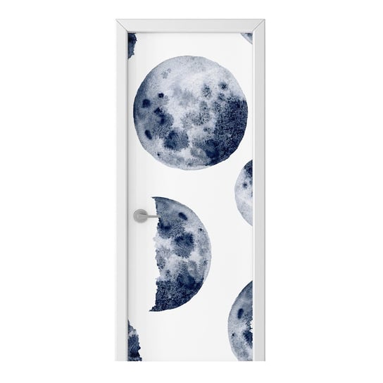 Naklejka na drzwi HOMEPRINT Akwarelowy księżyc 75x205 cm HOMEPRINT