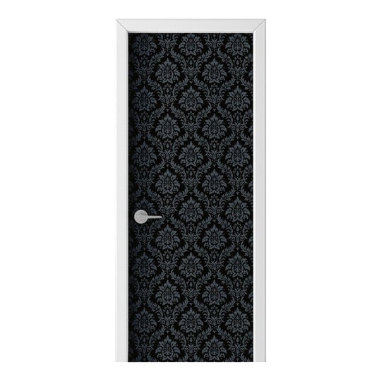 Naklejka na drzwi HOMEPRINT Czarny ornament 85x205 cm HOMEPRINT