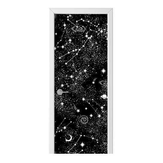 Naklejka na drzwi HOMEPRINT Gwiazdy, droga mleczna 75x205 cm HOMEPRINT