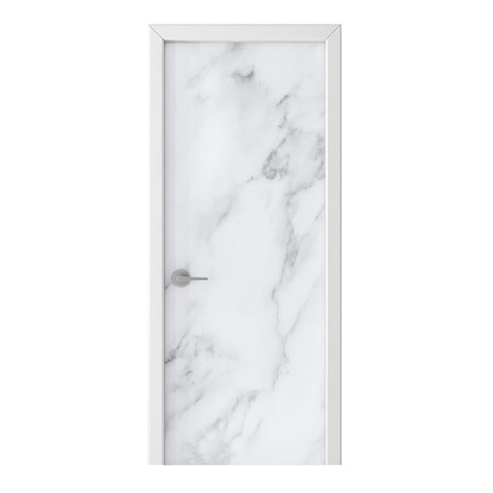 Naklejka na drzwi HOMEPRINT Klasyczny biały marmur 75x205 cm HOMEPRINT