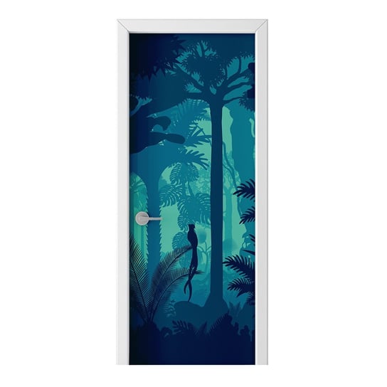 Naklejka na drzwi HOMEPRINT Tropikalny las deszczowy 75x205 cm HOMEPRINT