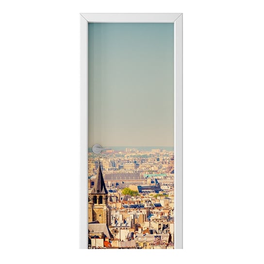 Naklejka na drzwi HOMEPRINT Widok z góry na Paryż 75x205 cm HOMEPRINT