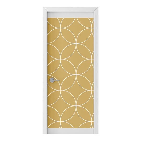 Naklejka na drzwi HOMEPRINT Wzór na złotym tle 75x205 cm HOMEPRINT
