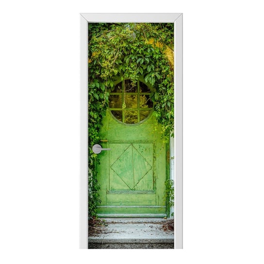 Naklejka na drzwi HOMEPRINT Zielone bajkowe drzwi 75x205 cm HOMEPRINT