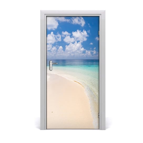 Naklejka na drzwi samoprzylepna Plaża Malediwy, Tulup Tulup