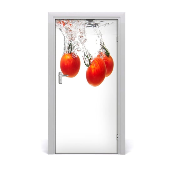 Naklejka na drzwi samoprzylepna Pomidory pod wodą, Tulup Tulup