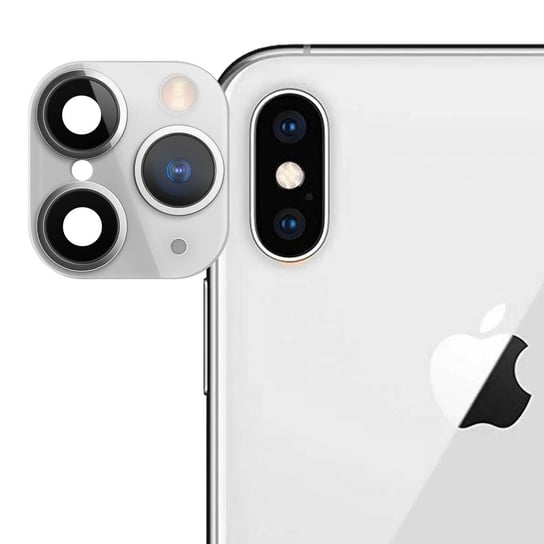 Naklejka na iPhone 11 Pro z fałszywym szkłem aparatu — biała Avizar