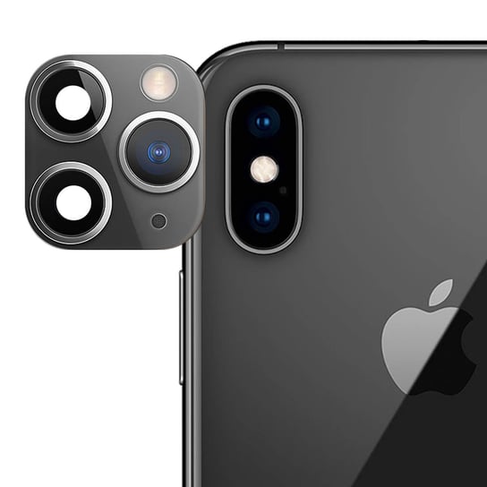 Naklejka na iPhone 11 Pro z fałszywym szkłem aparatu — czarna Avizar