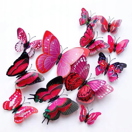 Naklejka Na Ścianę 3D Motyle Motylki Dekoracja Inna marka