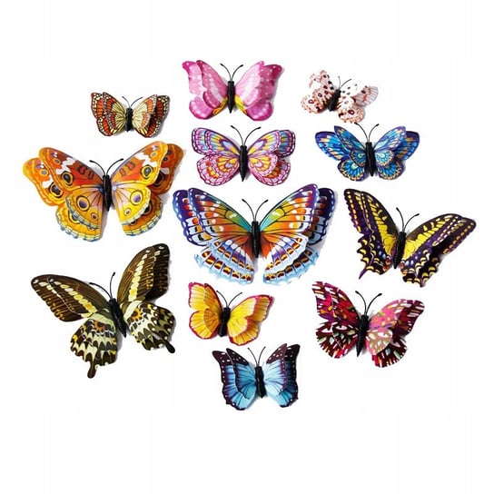 Naklejka na ścianę 3D Motyle Motylki Dekoracja świecące w ciemności Inna marka