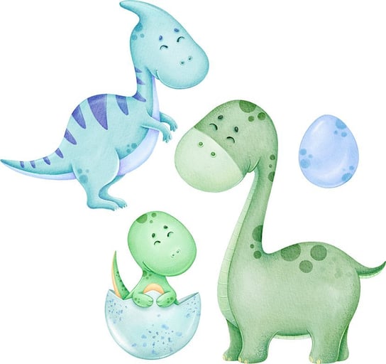 Naklejka na ścianę - dinozaury dla małych dzieci MagicalRoom