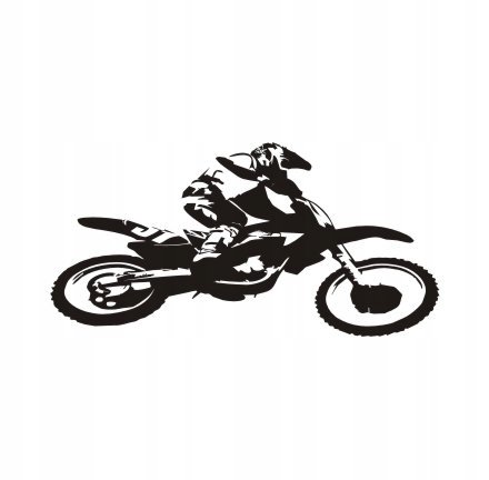 Naklejka na ścianę dirt cross motor Motocyklista 1, 240x120 cm Naklejkolandia