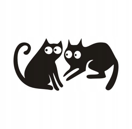Naklejka na ścianę dla dzieci koty kociak kotki 45, 150x75 cm Naklejkolandia