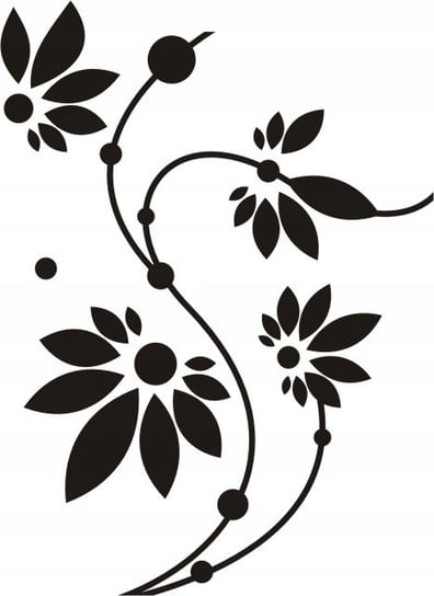 Naklejka na ścianę kwiaty Kompozycja kwiatowa 2, 100x73 cm Naklejkolandia