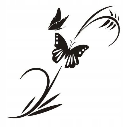 Naklejka na ścianę motyle - Motylkowa fantazja 19, 120x120 cm Naklejkolandia