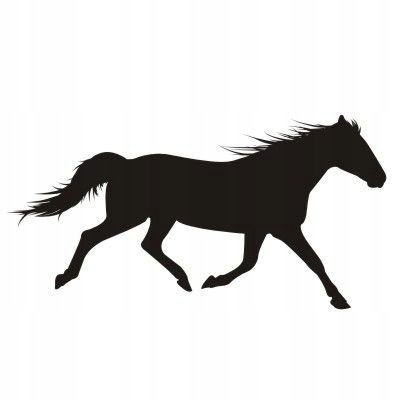 Naklejka na ścianę przyczepę konie Koń 10, 120x61 cm Naklejkolandia