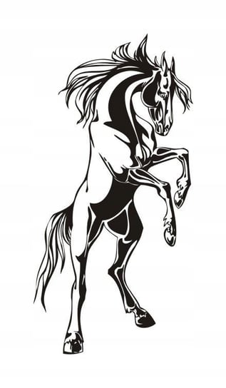 Naklejka na ścianę przyczepę konie Koń 22, 120x60 cm Naklejkolandia