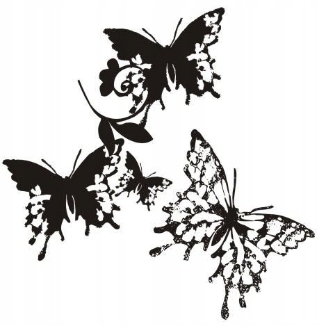 Naklejka na ścianę ścienna - Motylkowa fantazja 6, 48x48 cm Naklejkolandia