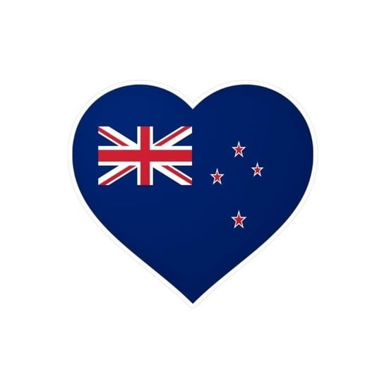 Naklejka na serce Flaga Nowej Zelandii w kilku rozmiarach 1 cm po 1000 sztuk Inny producent (majster PL)
