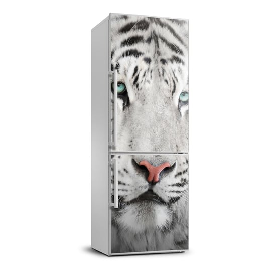 Naklejka samoprzylepna lodówkę Biały tygrys 70x190, Tulup Tulup
