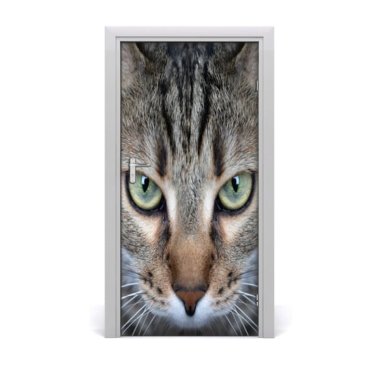 Naklejka samoprzylepna na drzwi ścianę Oczy kota, Tulup Tulup
