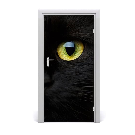 Naklejka samoprzylepna na drzwi ścianę Oczy kota, Tulup Tulup