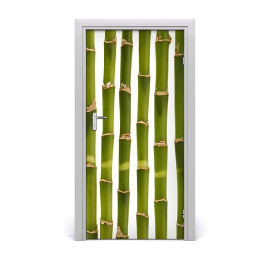 Naklejka samoprzylepna okleina na drzwi Bambus, Tulup Tulup