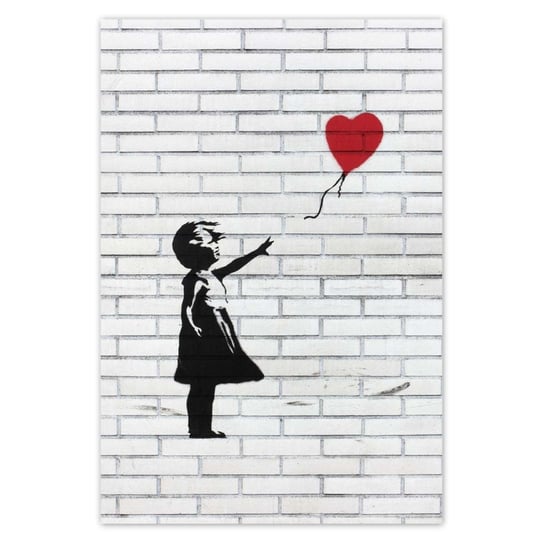 Naklejka ścienna 105x155 Banksy Dziewczynka Balon ZeSmakiem