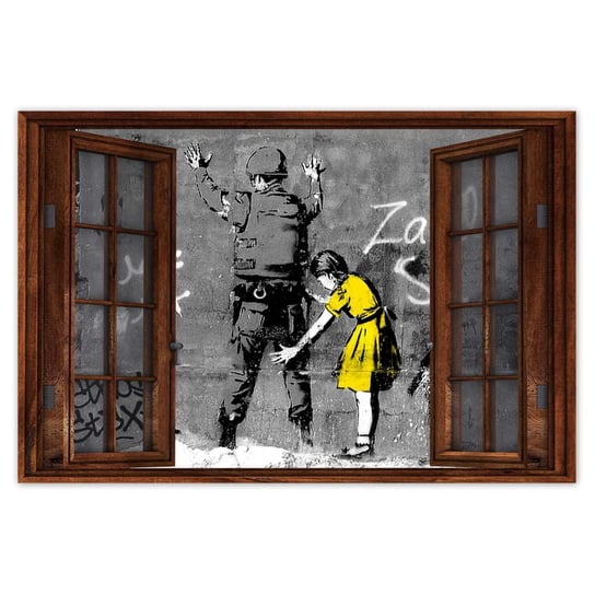 Naklejka ścienna 120x80 Banksy dziewczynka ZeSmakiem