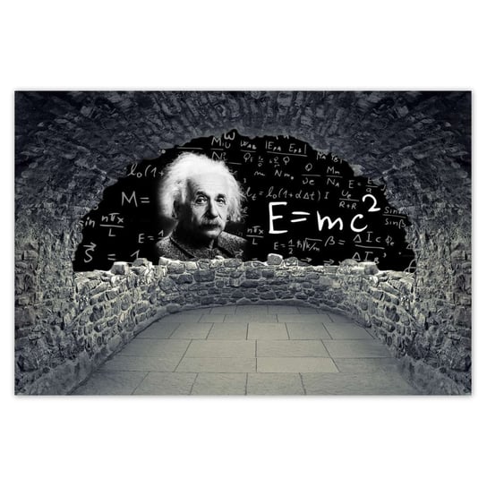 Naklejka ścienna 120x80 E=MC2 Albert Einstein ZeSmakiem