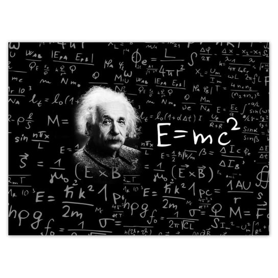 Naklejka ścienna 135x100 E=MC2 Albert Einstein ZeSmakiem