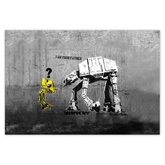 Naklejka ścienna 155x105 Banksy I am your father ZeSmakiem