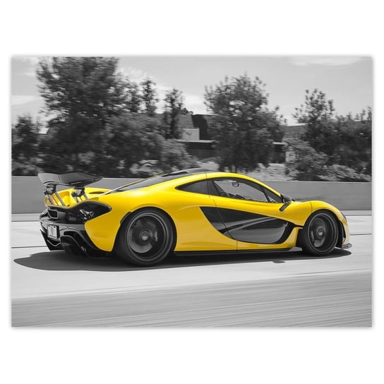 Naklejka ścienna 40x30 Yellow McLaren P1 ZeSmakiem