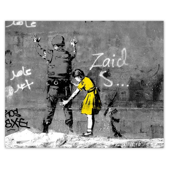 Naklejka ścienna 50x40 Banksy dziewczynka ZeSmakiem