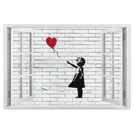 Naklejka ścienna 60x40 Banksy Dziewczynka balon ZeSmakiem