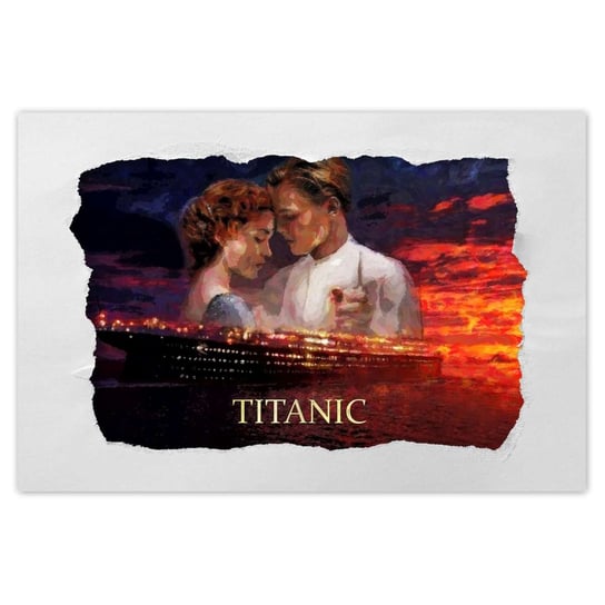 Naklejka ścienna 60x40 Titanic Statek Napis ZeSmakiem