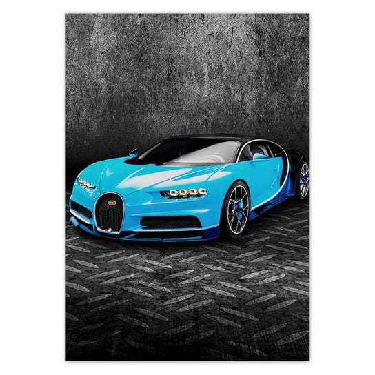 Naklejka ścienna 70x100 Bugatti Auto dla chłopca ZeSmakiem