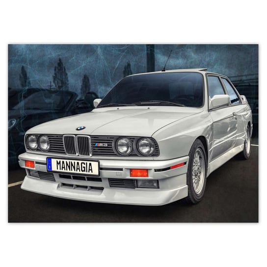 Naklejka ścienna 70x50 BMW M3 E30 ZeSmakiem