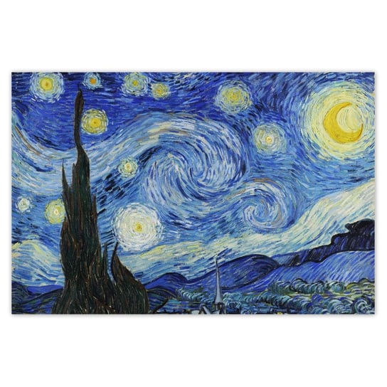 Naklejka ścienna 90x60 Gwiaździsta noc Van Gogh ZeSmakiem