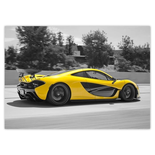 Naklejka ścienna A2 POZIOM Yellow McLaren P1 ZeSmakiem