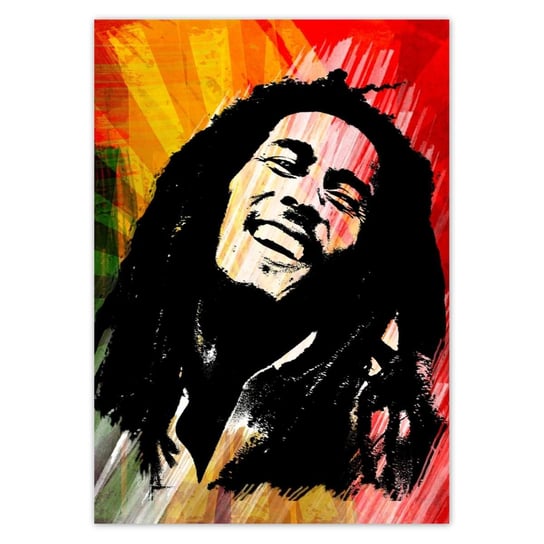 Naklejka ścienna A5 PION Bob Marley Reggae ZeSmakiem