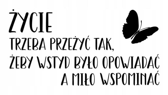 Naklejka ścienna cytat cytaty naklejki na ścianę / Centrum Naklejek CentrumNaklejek