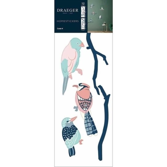 Naklejka ścienna ptaki na gałęzi - Draeger Paris Inna marka