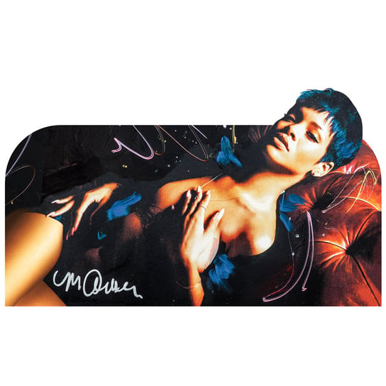 Naklejka ścienna zdejmowalna IMAGICOM Rihanna, czarno-granatowa, 100x200 cm Imagicom
