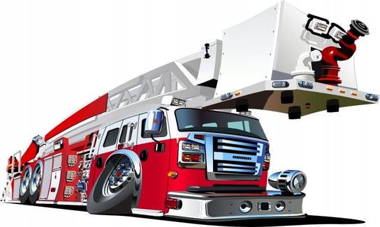 Naklejka Straż pożarna wóz strażacki Pojazdy 62, 50x30 cm Naklejkolandia