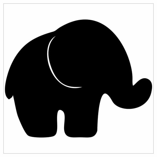 Naklejka tablicowa Elefant, 100x80 cm Yellow Tipi