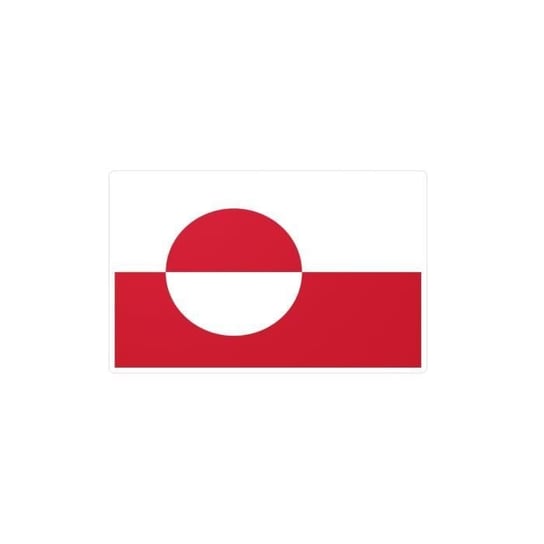 Naklejka z flagą Grenlandii 3,0x4,5cm po 1000 sztuk Inny producent (majster PL)