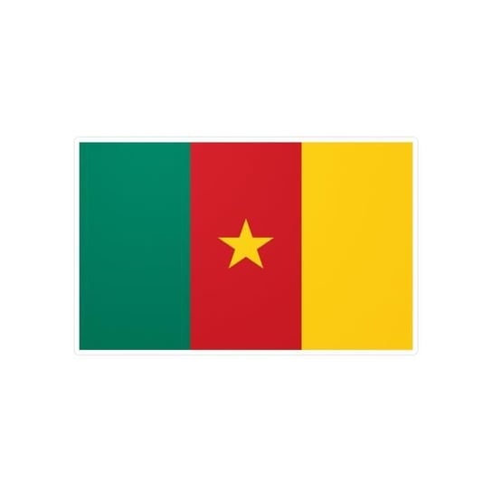 Naklejka z flagą Kamerunu 1,0x1,8cm w 1000 sztuk Inny producent (majster PL)